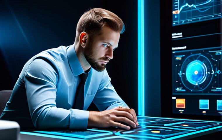 A focused professional game strategist, fully clothed in a sleek, modest business casual outfit, intently analyzing holographic projections of vibrant 'Spirit Cards' and intricate game statistics. The setting is a modern, high-tech gaming command center, with ambient futuristic lighting casting soft glows from the multiple displays. The strategist is in a natural, contemplative pose, hands resting on a glowing interface, embodying deep strategic thought and precision. Perfect anatomy, correct proportions, natural pose, well-formed hands, proper finger count, natural body proportions, professional photography, high quality, safe for work, appropriate content, fully clothed, professional.