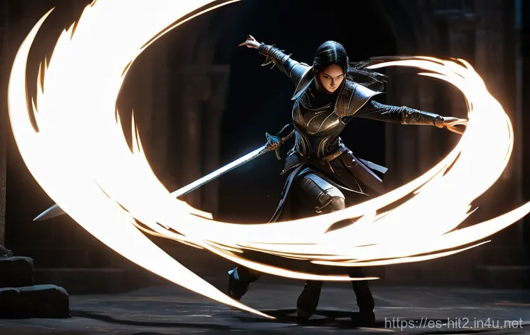 히트2 신규 클래스 출시 정보 - **Dynamic Combat Pose:** A full-body depiction of Anika la Segadora from HIT2, in a highly dynamic a...