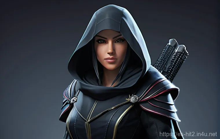 히트2 신규 클래스 출시 정보 - **Dynamic Combat Pose:** A full-body depiction of Anika la Segadora from HIT2, in a highly dynamic a...