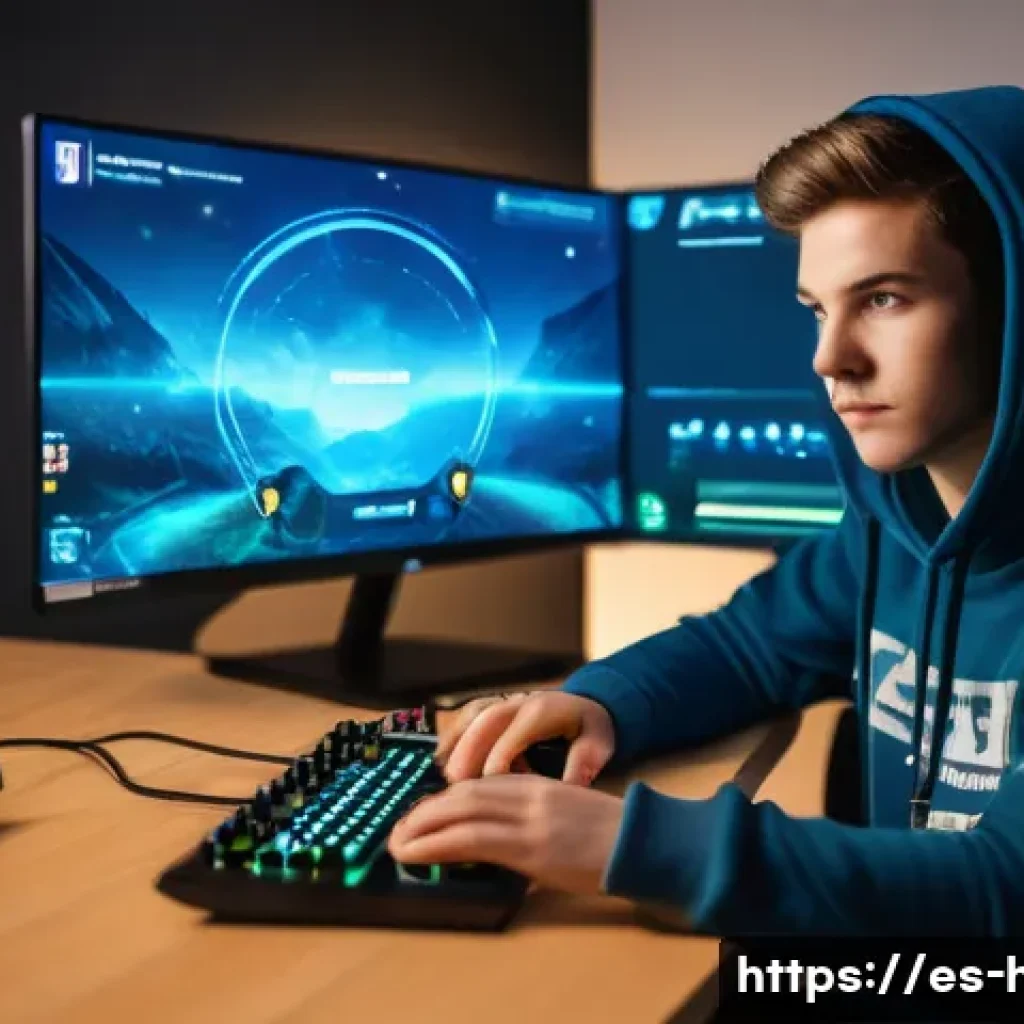 히트2 전설 아이템 제작 성공 확률 - **Prompt:** A young adult gamer, gender-neutral appearance, sitting intently at a modern gaming desk...