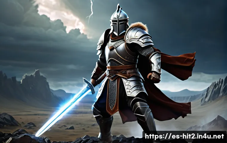 히트2 스킬 포인트 분배법 - A dynamic fantasy warrior character in detailed battle armor, balancing heavy physical attack and st...