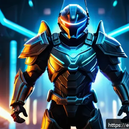 히트2 해외 서버 랭킹 정보 - A detailed fantasy warrior character in sleek, high-tech armor customized for maximum attack speed a...